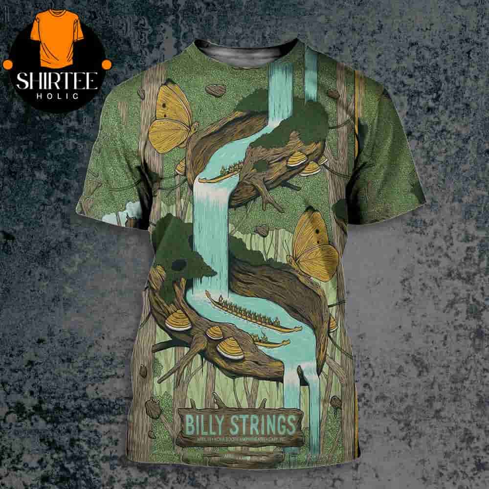 Billy Strings Event Poster At Koka Booth Amphitheatre NC On April 18th 2025 All Over Print Shirt Billy Strings Event Poster At Koka Booth Amphitheatre NC On April 18th 2025 All Over Print Shirt