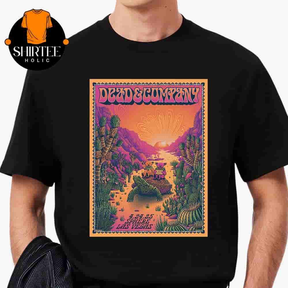 Dead And Company Event Artwork Poster At The Sphere Las Vegas On April 24th 2025 Classic T-Shirt Dead And Company Event Artwork Poster At The Sphere Las Vegas On April 24th 2025 Classic T-Shirt