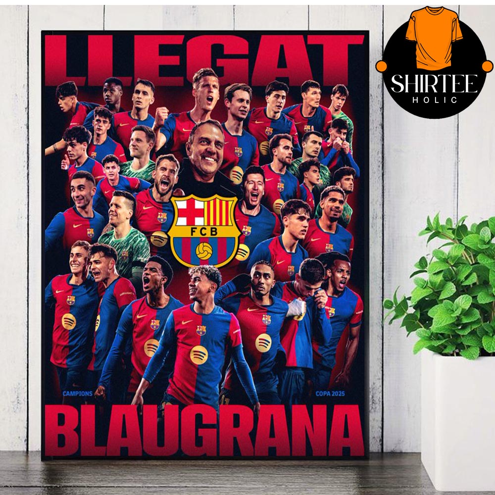 FC Barcelona Llegat Blaugrana Campeones De Copa 2025 Copa Del Rey Champions 2025 Wall Decor Poster Canvas FC Barcelona Llegat Blaugrana Campeones De Copa 2025 Copa Del Rey Champions 2025 Wall Decor Poster Canvas