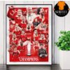 FC Barcelona Llegat Blaugrana Campeones De Copa 2025 Copa Del Rey Champions 2025 Wall Decor Poster Canvas