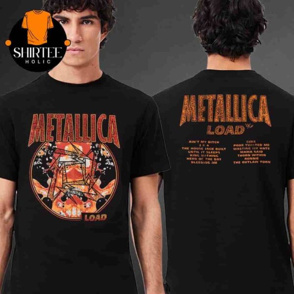 Metallica Load Remastered Release On June 13th Load Vintage Tracklist Tee Two Sides Classic T-Shirt