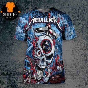 Metallica M72 North American Tour 2025 Event Pop Up Merch Poster At Nashville On April 30th And May 3rd All Over Print Shirt