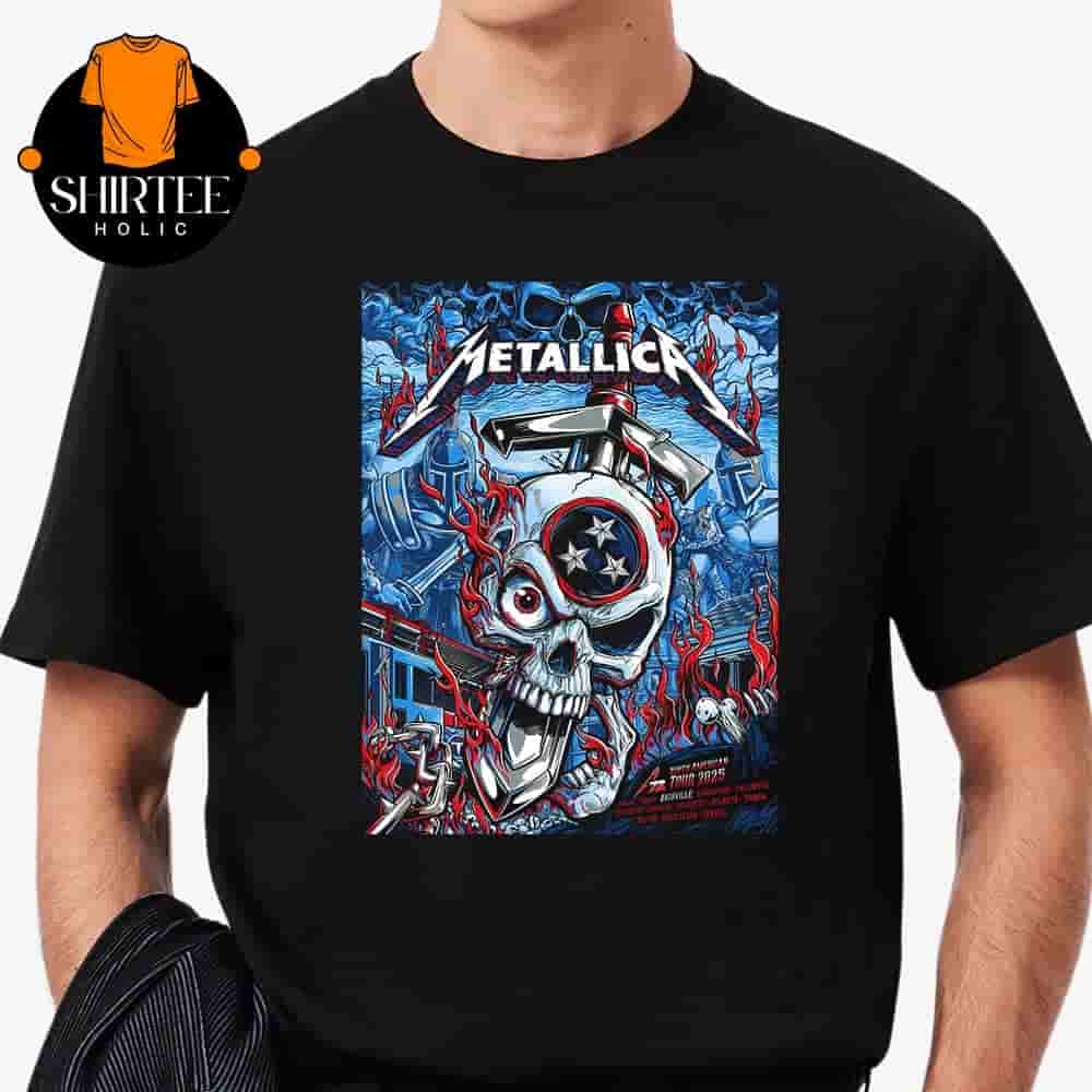 Metallica M72 North American Tour 2025 Event Pop Up Merch Poster At Nashville On April 30th And May 3rd Classic T-Shirt Metallica M72 North American Tour 2025 Event Pop Up Merch Poster At Nashville On April 30th And May 3rd Classic T-Shirt