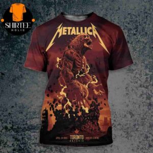 Metallica M72 World Tour 2025 First No Repeat Weekend Night 1 At Rogers Centre Toronto CA On April 24th 2025 All Over Print Shirt