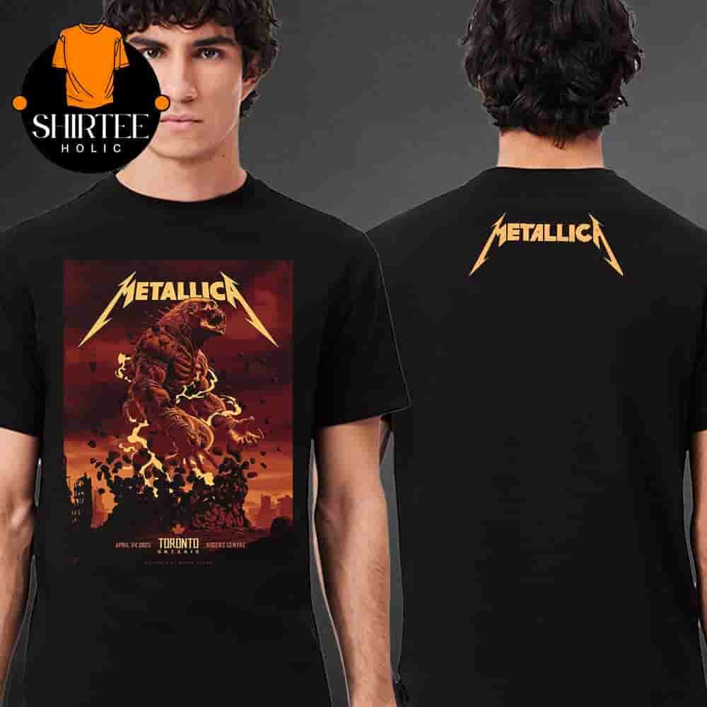 Metallica M72 World Tour 2025 First No Repeat Weekend Night 1 At Rogers Centre Toronto CA On April 24th 2025 Two Sides Classic T-Shirt Metallica M72 World Tour 2025 First No Repeat Weekend Night 1 At Rogers Centre Toronto CA On April 24th 2025 Two Sides Classic T-Shirt