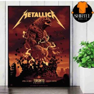 Metallica M72 World Tour 2025 First No Repeat Weekend Night 1 At Rogers Centre Toronto CA On April 24th 2025 Wall Decor Poster Canvas