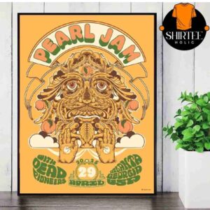 Pearl Jam Dark Matter World Tour 2025 Event Poster At Atlanta Georgia On April 29th 2025 Wall Decor Poster Canvas