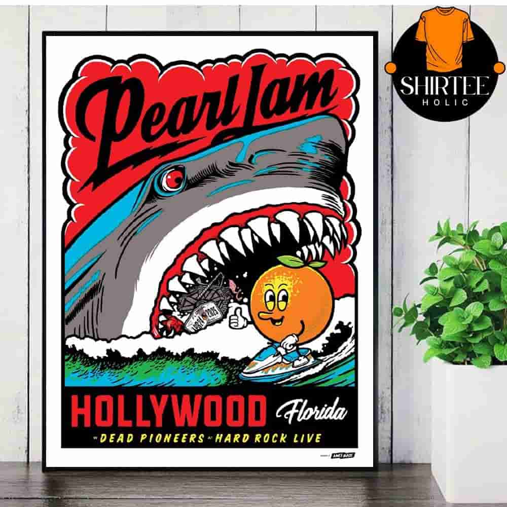 Pearl Jam Dark Matter World Tour 2025 Event Poster At Hard Rock Live Hollywood FL On April 24th 2025 Wall Decor Poster Canvas Pearl Jam Dark Matter World Tour 2025 Event Poster At Hard Rock Live Hollywood FL On April 24th 2025 Wall Decor Poster Canvas