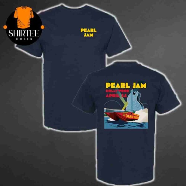 Pearl Jam Dark Matter World Tour 2025 Event Tee At Hard Rock Live Hollywood FL On April 24th 2025 Two Sides Classic T-Shirt