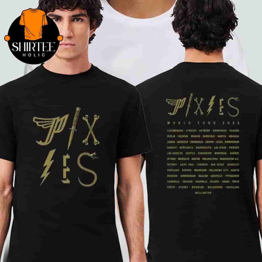 Pixies World Tour 2025 Glyphs Tee Merchandise Limited Two Sides Classic T-Shirt Pixies World Tour 2025 Glyphs Tee Merchandise Limited Two Sides Classic T-Shirt