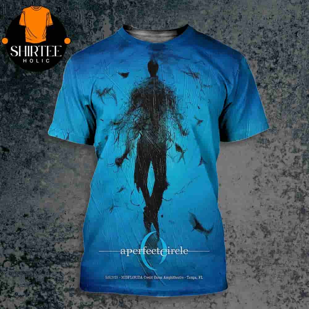 A Perfect Circle Artwork Event Poster At Midflorida Credit Union Amphitheater Tampa Florida On May 8th 2025 All Over Print Shirt A Perfect Circle Artwork Event Poster At Midflorida Credit Union Amphitheater Tampa Florida On May 8th 2025 All Over Print Shirt