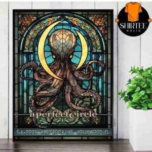 A Perfect Circle Event Poster Sessanta At Hard Rock Live Hollywood FL On May 6th 2025 Wall Decor Poster Canvas