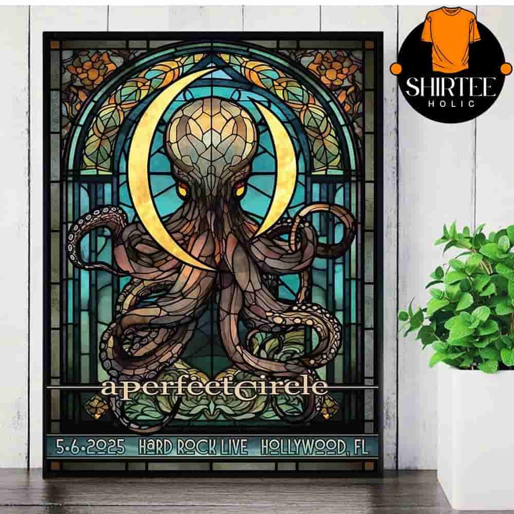 A Perfect Circle Event Poster Sessanta At Hard Rock Live Hollywood FL On May 6th 2025 Wall Decor Poster Canvas A Perfect Circle Event Poster Sessanta At Hard Rock Live Hollywood FL On May 6th 2025 Wall Decor Poster Canvas