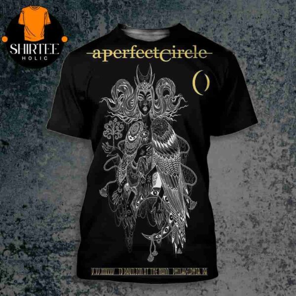 A Perfect Circle Event Poster Sessanta At TD Pavillion At The Mann Philadelphia PA ON May 15th 2025 All Over Print Shirt