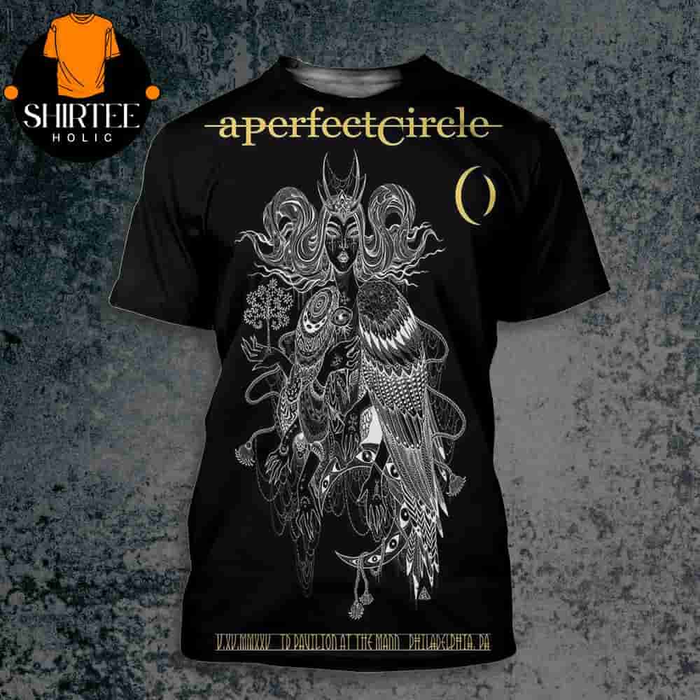 A Perfect Circle Event Poster Sessanta At TD Pavillion At The Mann Philadelphia PA ON May 15th 2025 All Over Print Shirt A Perfect Circle Event Poster Sessanta At TD Pavillion At The Mann Philadelphia PA ON May 15th 2025 All Over Print Shirt