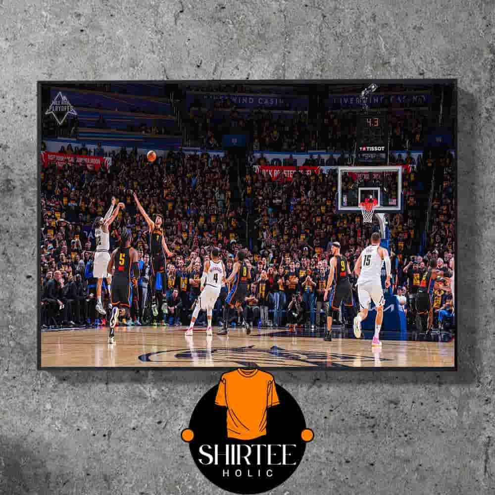 Aaron Gordon Denver Nuggets 3 Points Game Winner Shot Help Nuggets Lead Thunders 1-0 Round 2 NBA Playoffs 2024-2025 Wall Decor Poster Canvas Aaron Gordon Denver Nuggets 3 Points Game Winner Shot Help Nuggets Lead Thunders 1-0 Round 2 NBA Playoffs 2024-2025 Wall Decor Poster Canvas