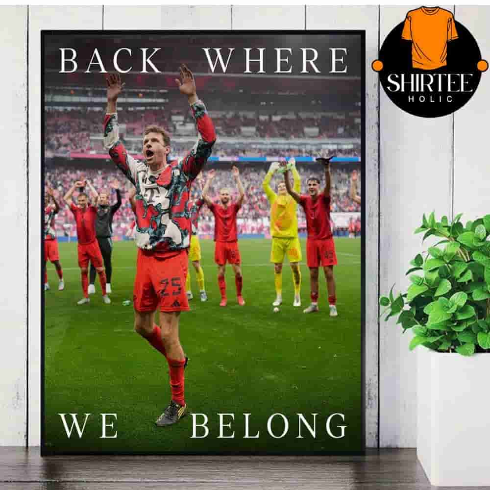 Adidas Tribute To Bayern Munchen Back Where We Belong Deutscher Meister 2025 German Champions Wall Decor Poster Canvas Adidas Tribute To Bayern Munchen Back Where We Belong Deutscher Meister 2025 German Champions Wall Decor Poster Canvas