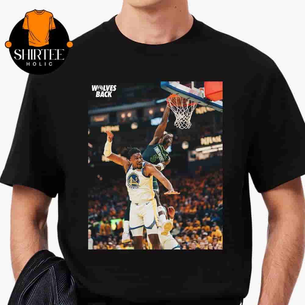 Anthony Edwards Poster Child Version 2025 Poster Dunk Kevon Looney NBA Playoffs 24-25 Wolves Versus Warriors Classic T-Shirt Anthony Edwards Poster Child Version 2025 Poster Dunk Kevon Looney NBA Playoffs 24-25 Wolves Versus Warriors Classic T-Shirt
