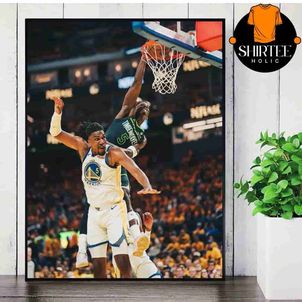 Anthony Edwards Poster Child Version 2025 Poster Dunk Kevon Looney NBA Playoffs 24-25 Wolves Versus Warriors Wall Decor Poster Canvas Anthony Edwards Poster Child Version 2025 Poster Dunk Kevon Looney NBA Playoffs 24-25 Wolves Versus Warriors Wall Decor Poster Canvas