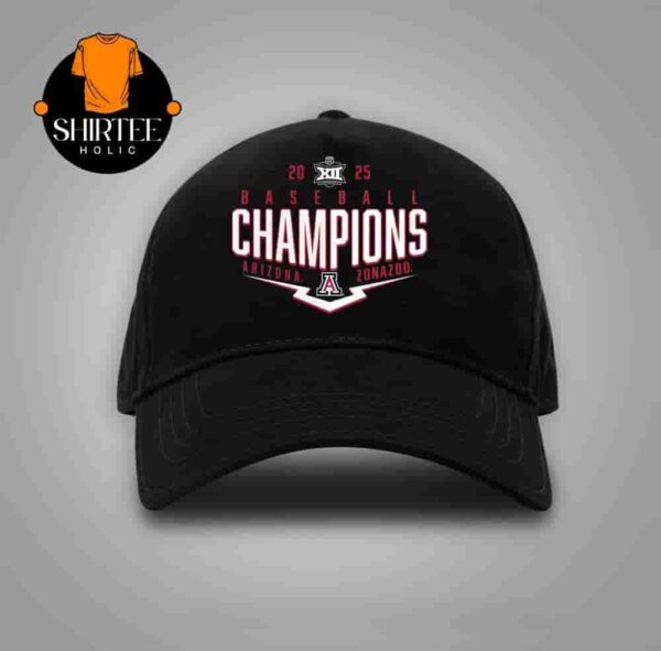 Arizona Wildcats 2025 Big 12 Baseball Conference Tournament Champions Playoff Pitch Classic Hat Cap Snapback