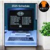 San Francisco 49ers Official 2025 NFL Schedule Season 2025-2026 Wall Decor Poster Canvas