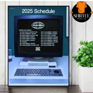 Baltimore Ravens Official 2025 NFL Schedule Season 2025-2026 Wall Decor Poster Canvas