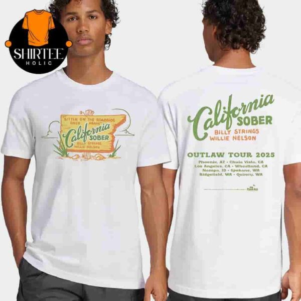 Billy Strings Road To Outlaw Tour 2025 Tee California Sober Tee Merch Limited Two Sides Classic T-Shirt