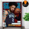 Cade Cunningham Detroit Piston On The Slam 255 Cover 313 Against The World Wall Decor Poster Canvas