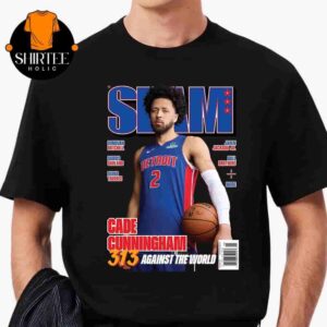 Cade Cunningham Detroit Piston On The Slam 255 Cover 313 Against The World Classic T-Shirt
