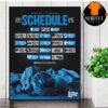 Cleveland Browns Official 2025 NFL Schedule Season 2025-2026 Wall Decor Poster Canvas