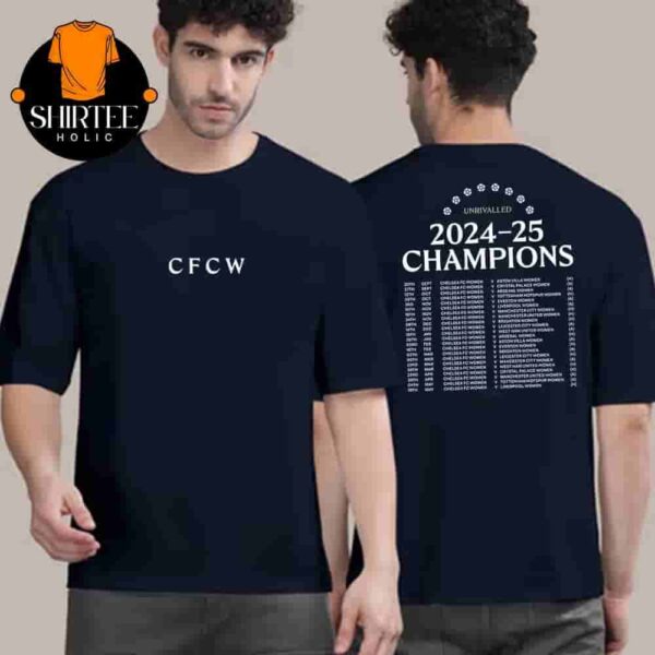Chelsea Womens Super League Winners Schedule Tee Merchandise Limited Two Sides Classic T-Shirt