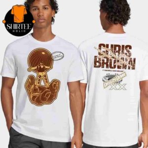 Chris Brown BreezyBowl XX Stadium World Tour 2025 Merch Brown Graphic Tee Two Sides Classic T-Shirt