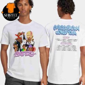 Chris Brown BreezyBowl XX Stadium World Tour 2025 Merch Dates And Places List Tee Two Sides Classic T-Shirt