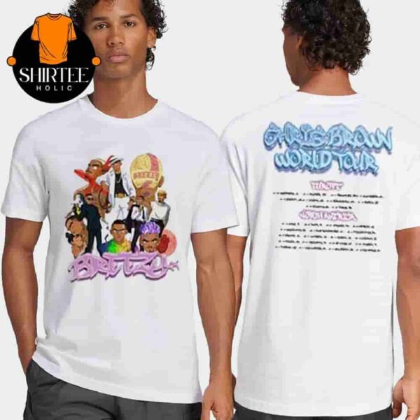 Chris Brown BreezyBowl XX Stadium World Tour 2025 Merch Dates And Places List Tee Two Sides Classic T-Shirt