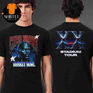 Chris Brown Tour Merch For BreezyBowl XX Galaxy Style Graphics Tee Two Sides Classic T-Shirt
