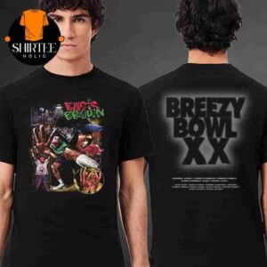 Chris Brown Tour Merch For BreezyBowl XX Graphics City List Tee Two Sides Classic T-Shirt