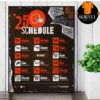 Minnesota Vikings Official 2025 NFL Schedule Season 2025-2026 Wall Decor Poster Canvas