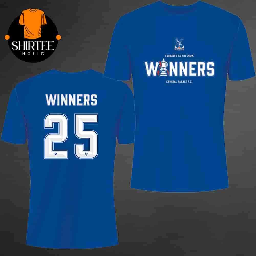 Cyrstal Palace FC Emirates FA Cup 2025 Winners Tee Merchandise Limited Two Sides Classic T-Shirt Cyrstal Palace FC Emirates FA Cup 2025 Winners Tee Merchandise Limited Two Sides Classic T-Shirt