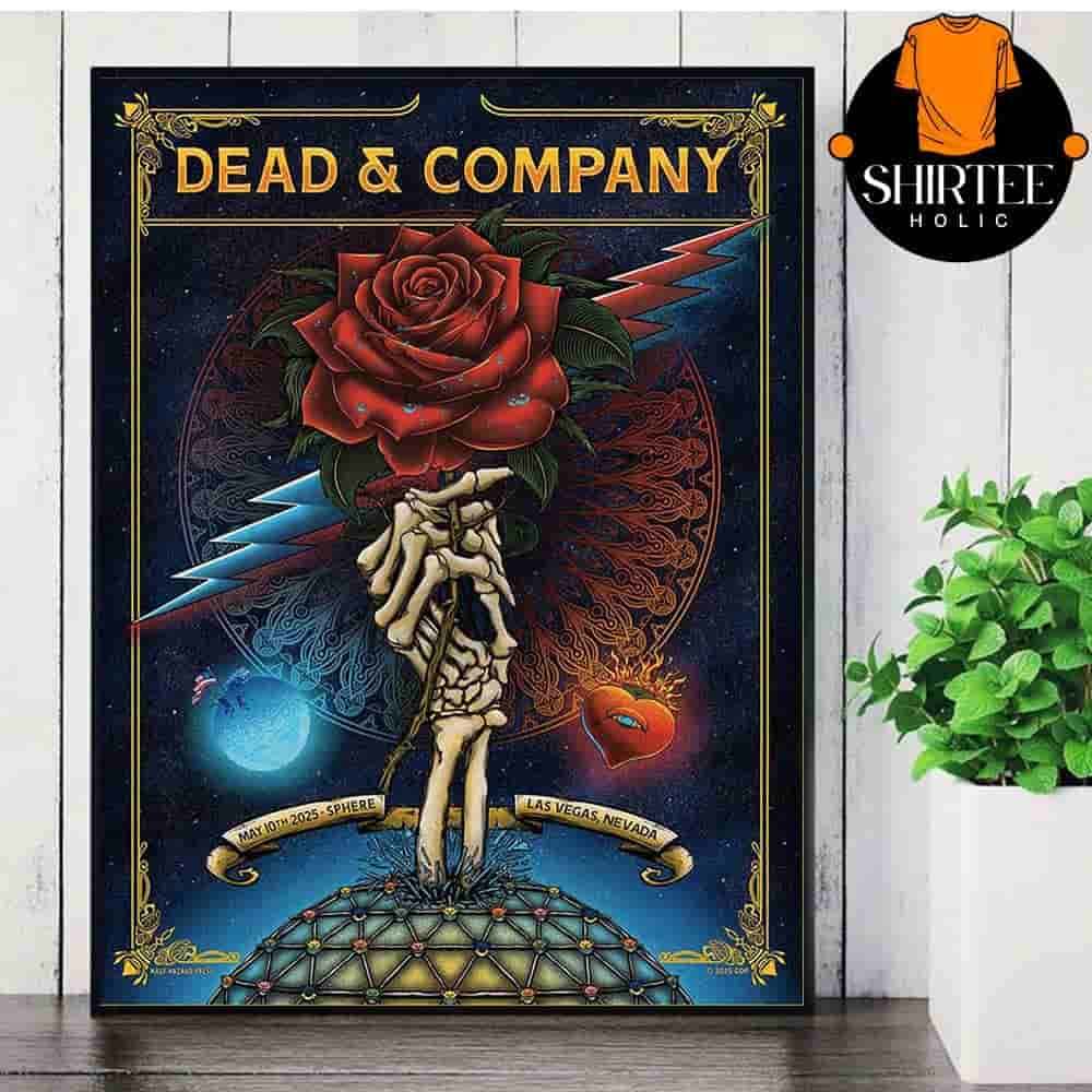 Dead And Company Event Poster At The Sphere Las Vegas Nevada On May 10th 2025 Wall Decor Poster Canvas Dead And Company Event Poster At The Sphere Las Vegas Nevada On May 10th 2025 Wall Decor Poster Canvas