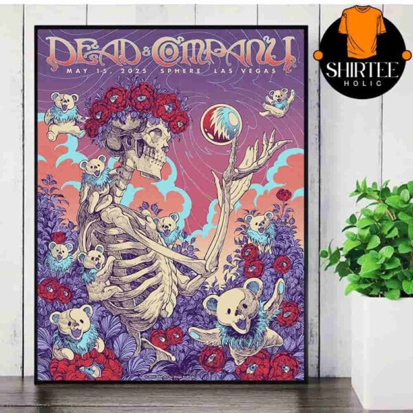 Dead And Company Event Poster At The Sphere Las Vegas On May 14th 2025 Wall Decor Poster Canvas