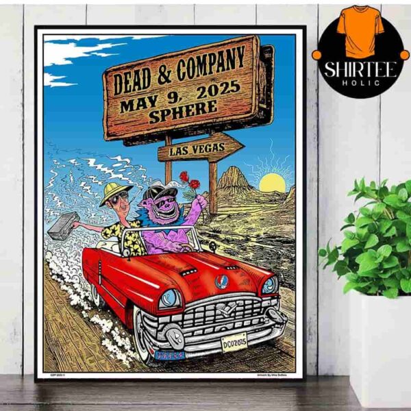 Dead And Company Event Poster At The Sphere Las Vegas On May 9th 2025 Wall Decor Poster Canvas