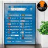 Indianapolis Colts Official 2025 NFL Schedule Season 2025-2026 Wall Decor Poster Canvas