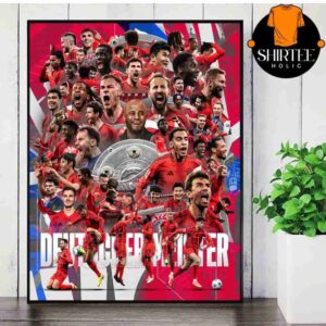 FC Bayern Munchen Deutscher Meister 2025 34th German Champions Wall Decor Poster Canvas