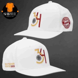 FC Bayern Munchen Deutscher Meister 2025 Merchandise Limited Snapback Classic Hat Cap