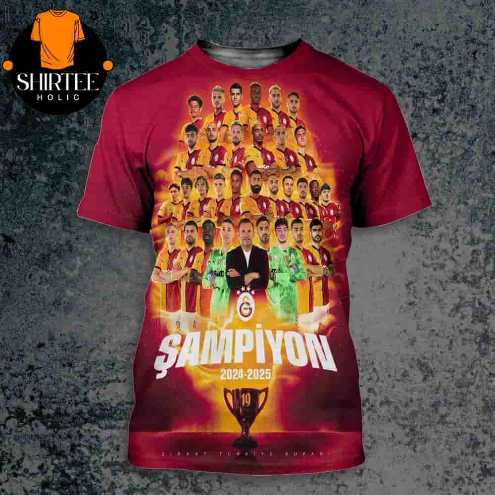 Galatasaray SK Turkiye Kupasi Sampiyonu 2024-2025 Turkish Cup Champion All Over Print Shirt Galatasaray SK Turkiye Kupasi Sampiyonu 2024-2025 Turkish Cup Champion All Over Print Shirt