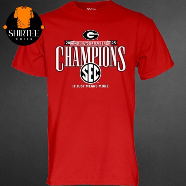Georgia Bulldogs 2025 SEC Women’s Outdoor Track And Field Champions Classic T-Shirt