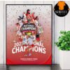 Georgia Bulldogs Are SEC Women’s Track And Field Champions For The Third Time In Program History And The First Time In 19 Years Wall Decor Poster Canvas