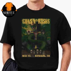 Guns N Roses World Tour 2025 Artwork Poster At Bangkok TH On May 13th 2025 Classic T-Shirt