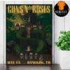 Guns N Roses World Tour Event Poster At Thunder Dome Bangkok TH On May 13th 2025 Wall Decor Poster Canvas