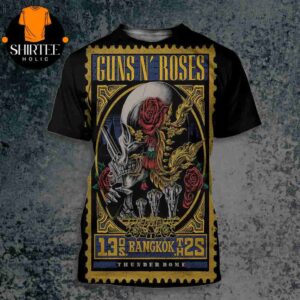 Guns N Roses World Tour Event Poster At Thunder Dome Bangkok TH On May 13th 2025 All Over Print Shirt